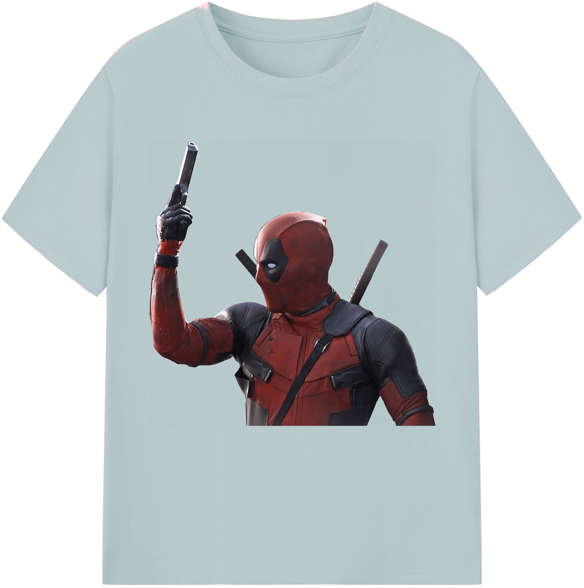 （画像用） Deadpool デッドプール 綿100％半袖Tシャツ（フロントプリント）